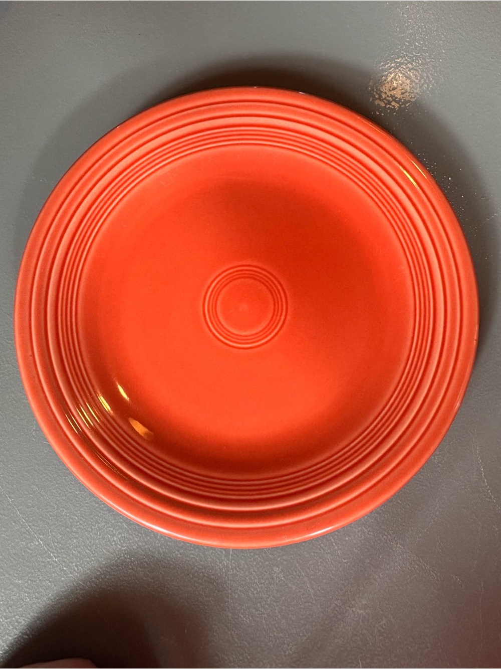 Fiesta Homer Laughlin Red Orange 10.5” Dinner Plate USA Lead Free